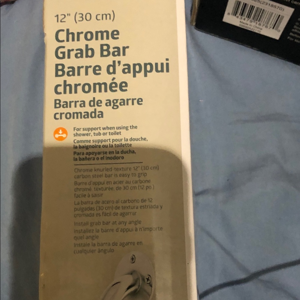 Moen Chrome Bathroom Safety Grab Bar